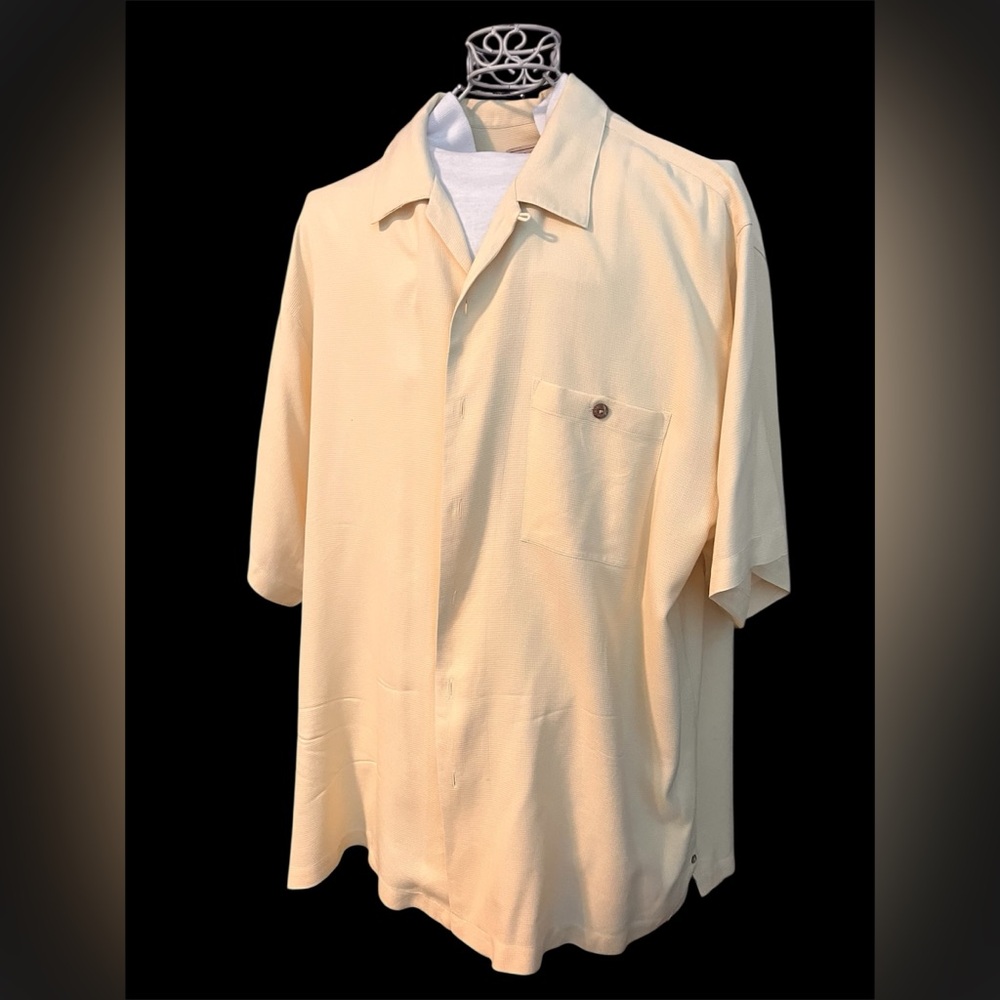 La Cabana Men's Cream Short Sleeve Shirt